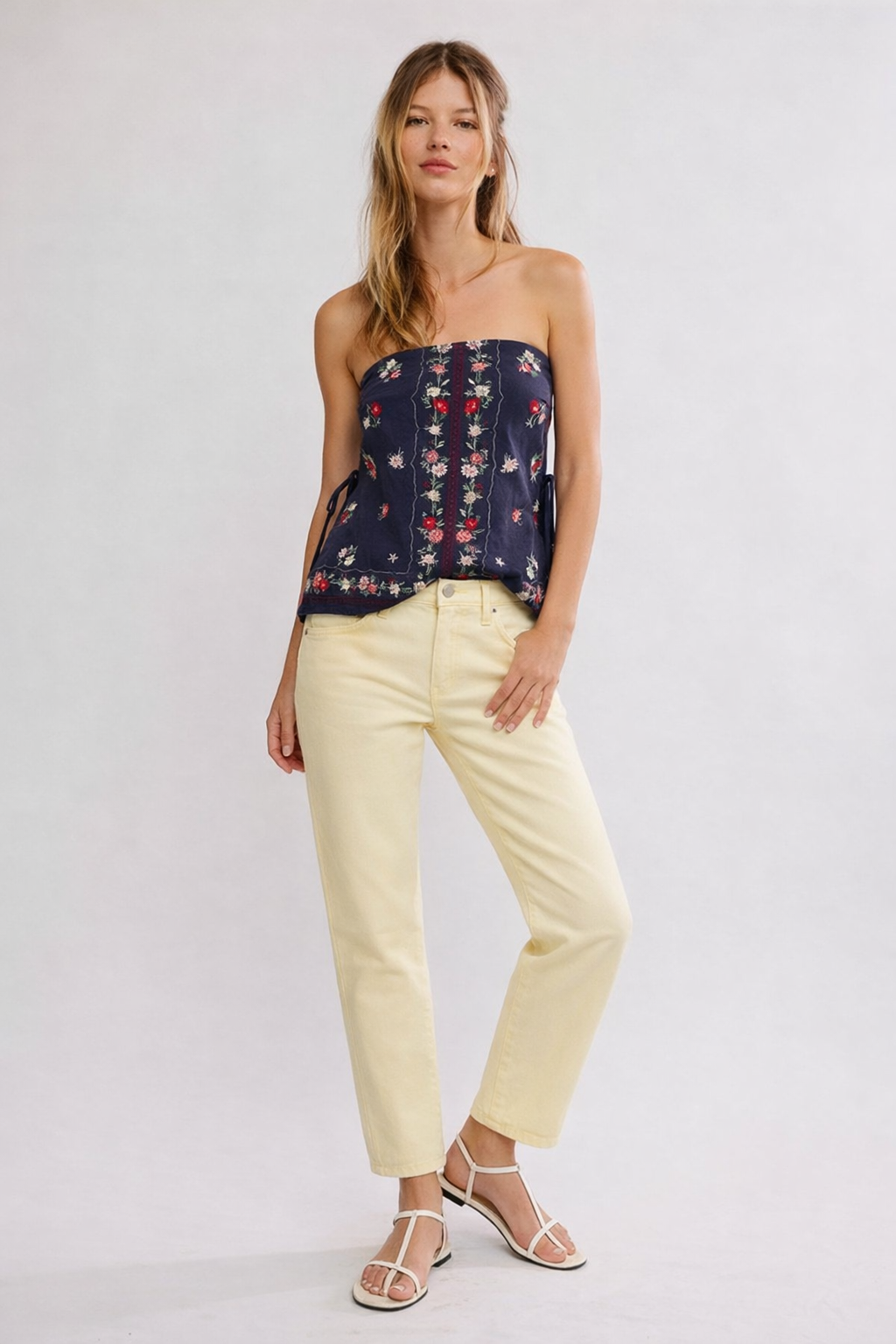 Dolly Days Tube Top - Navy