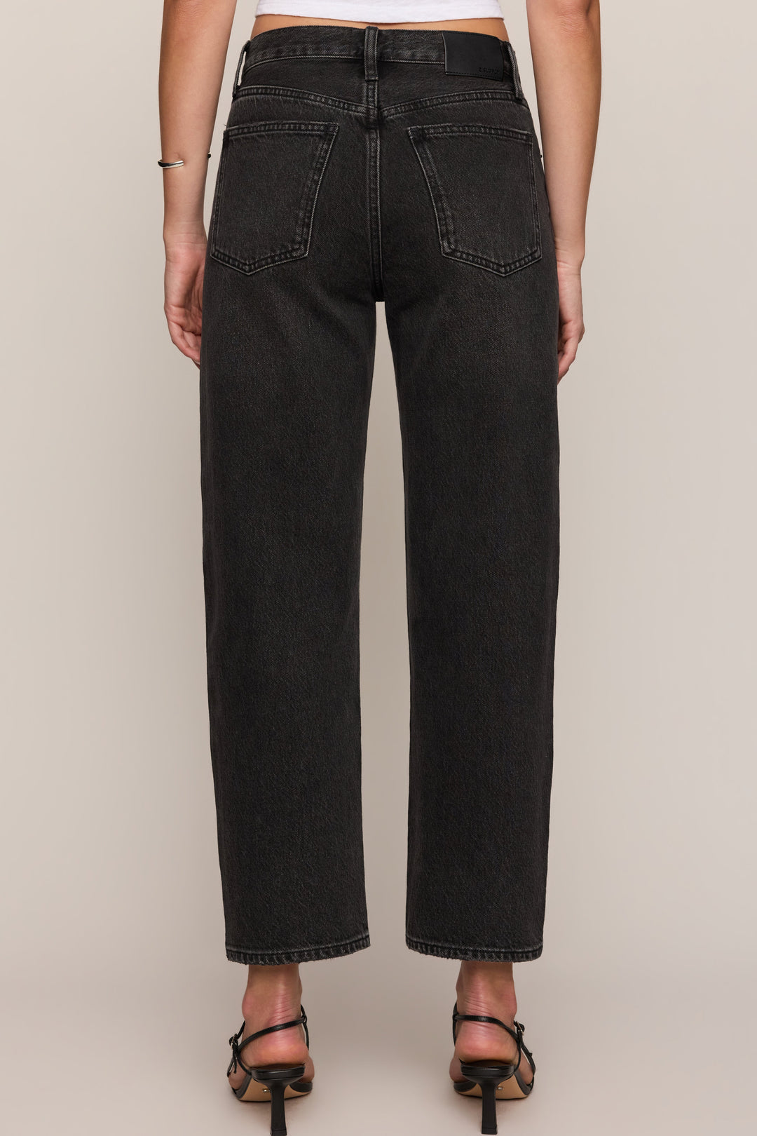 The Off Duty Mid-Rise Bowed Ankle Denim - Celestia