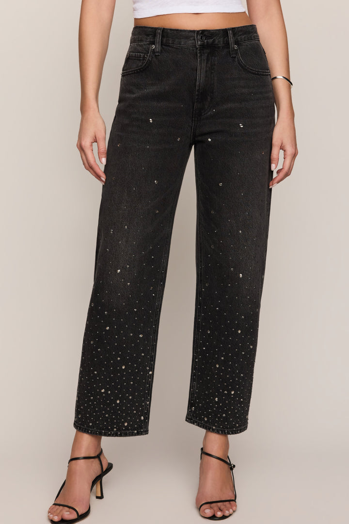 The Off Duty Mid-Rise Bowed Ankle Denim - Celestia