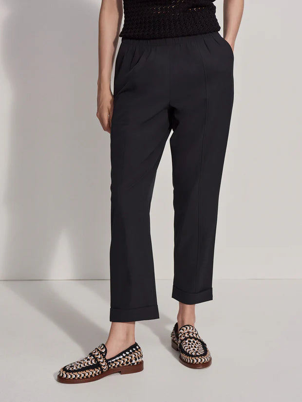 Everly Turn-up Taper Pant - Black