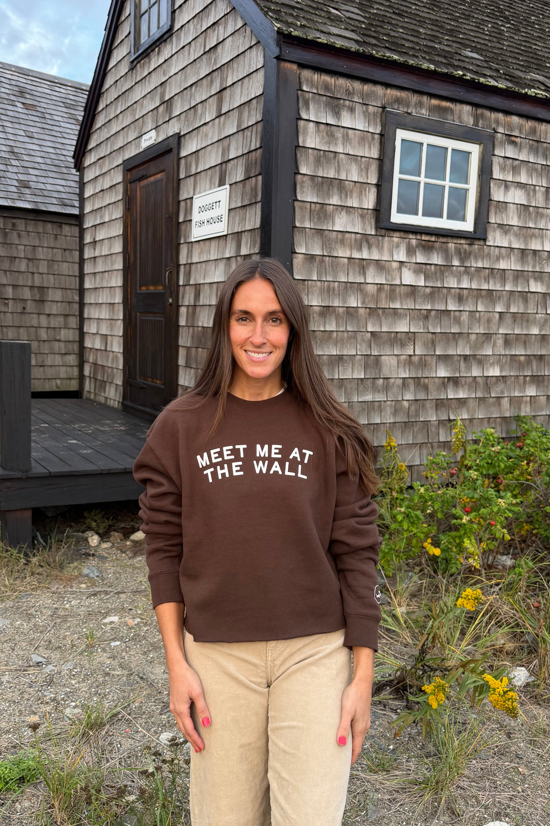 Meet Me At The Wall Sweatshirt- Mocha