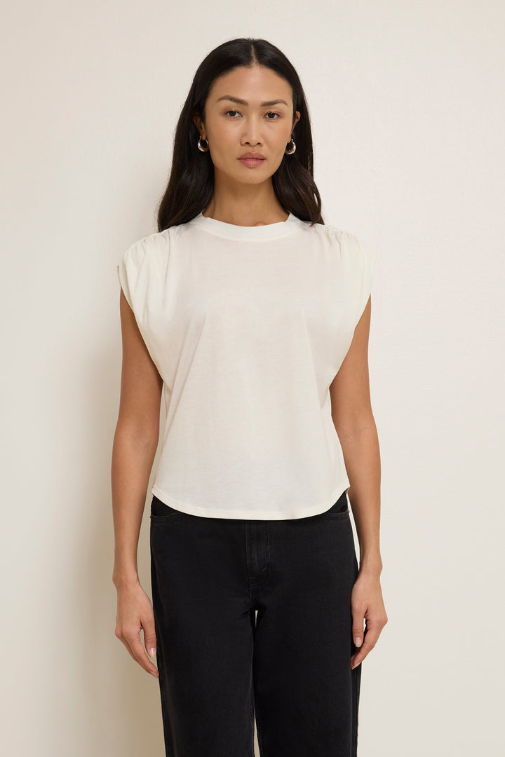 Nation Frankie Muscle Tee Porcelain side