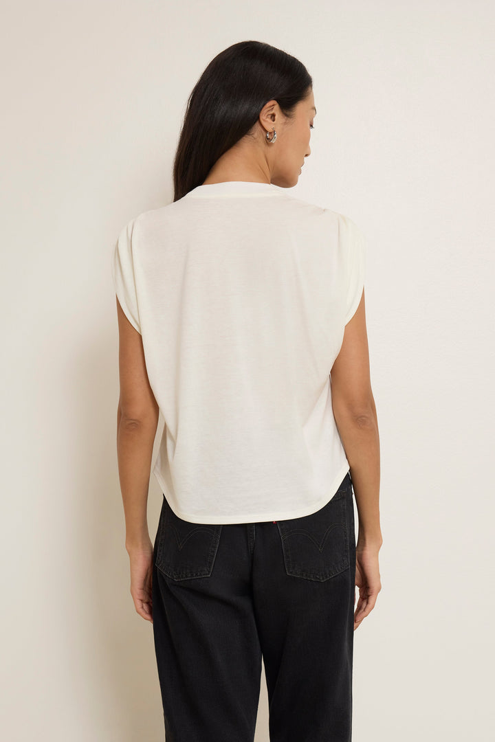 Nation Frankie Muscle Tee Porcelain back