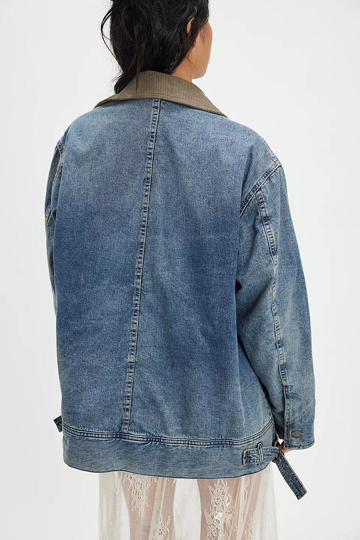 Sweet Talk Denim Barn Jacket In Century Wash