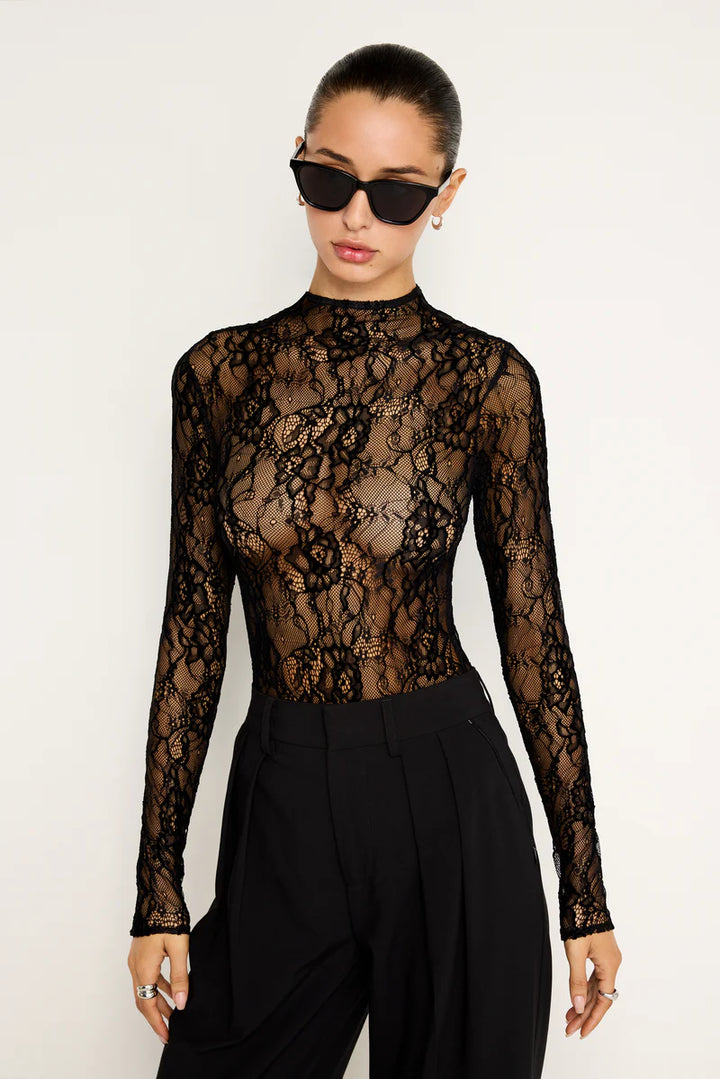 Lace Is Bodysuit - Black