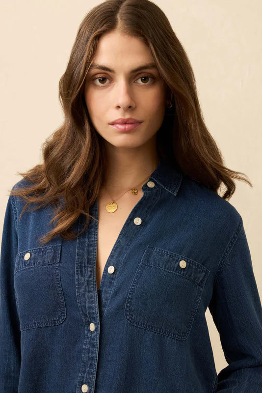 Tried and True Chambray Classic Shirt - Night Lagoon Wash