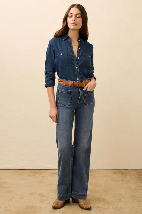 Tried and True Chambray Classic Shirt - Night Lagoon Wash