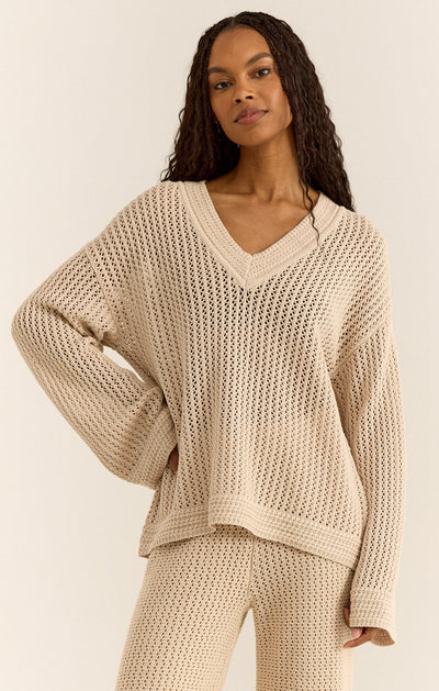Kiami Crochet Sweater - Natural