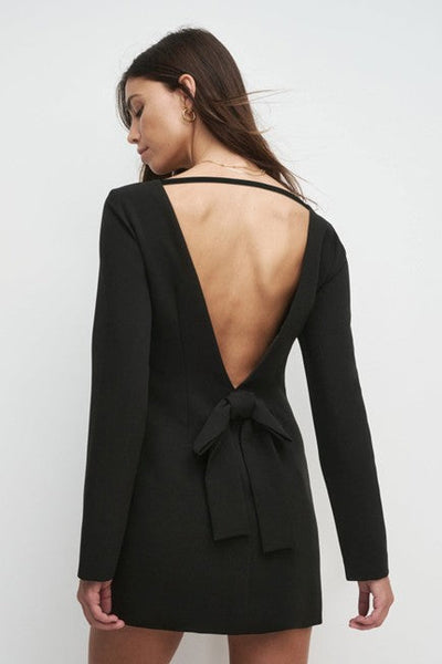 The Long Sleeve Meet Cute Dress - Black