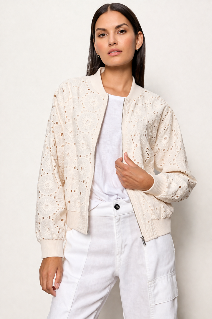 Marilyn Eyelet Bomber - Collagen