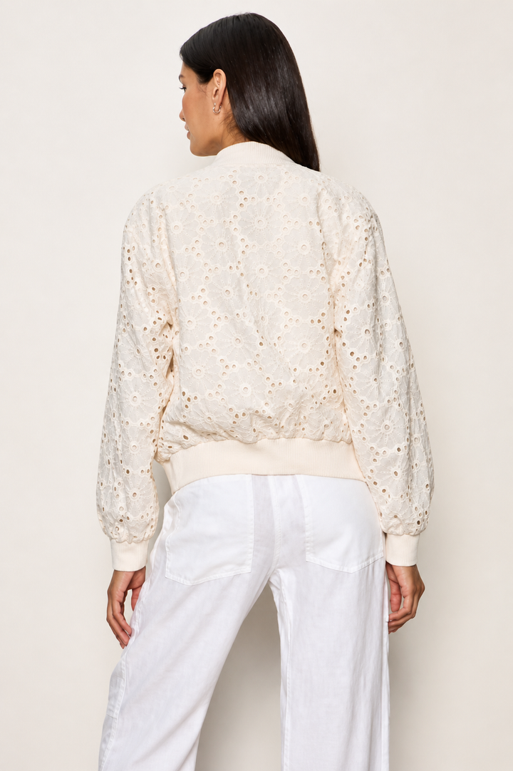 Marilyn Eyelet Bomber - Collagen