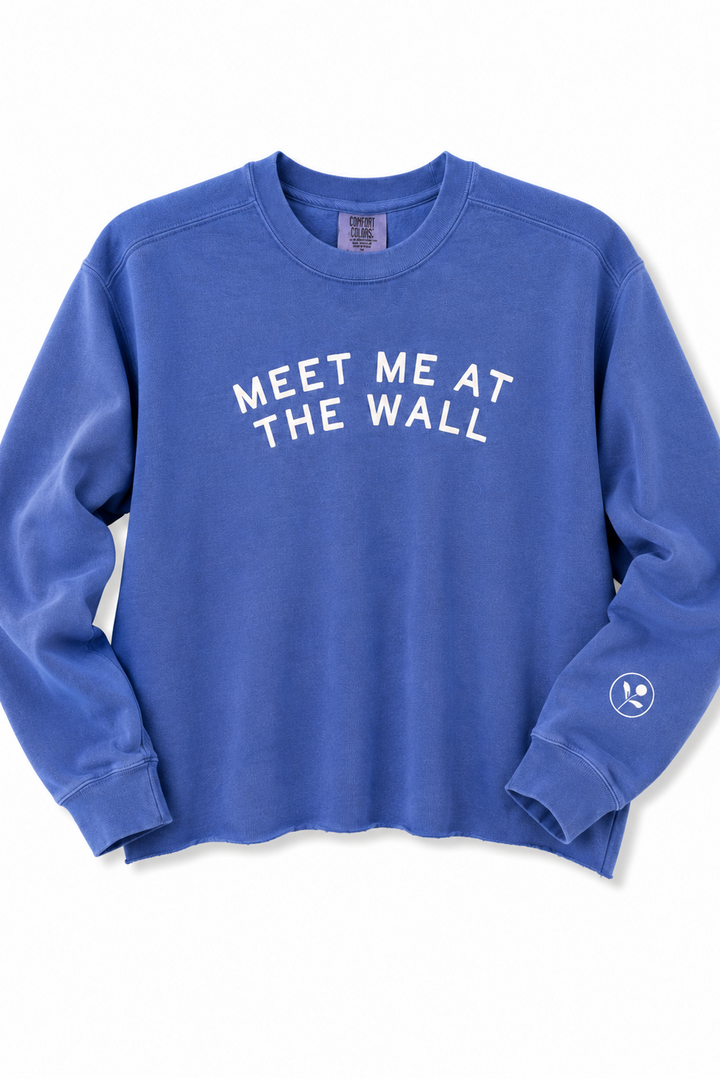 Meet Me At The Wall Sweatshirt- Periwinkle