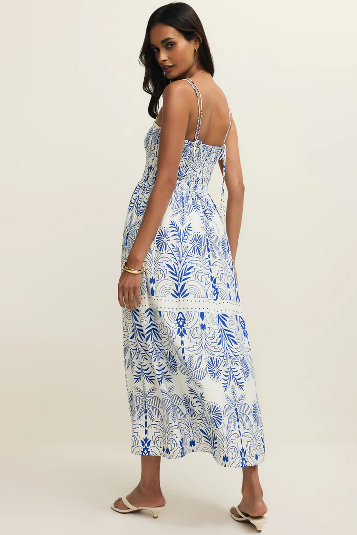 Paros Palm Maxi Dress