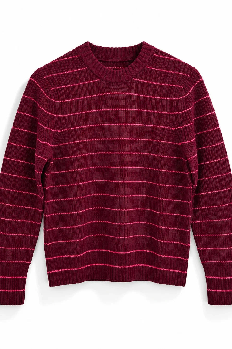 Northshore Crewneck - Desert Flame Stripe
