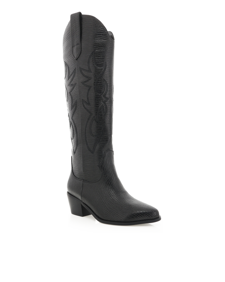 Urson Cowboy Boot- Black
