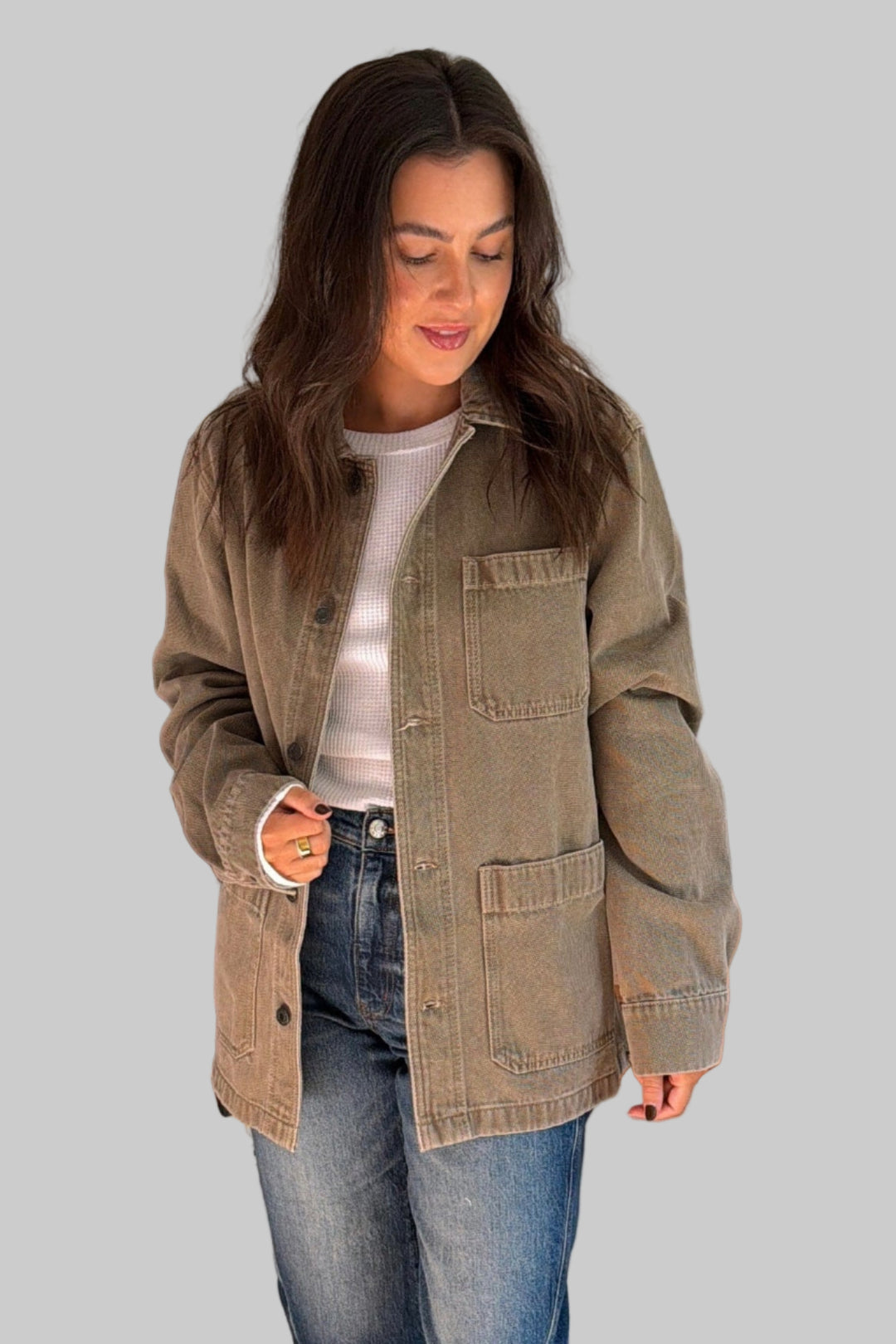 High Ridge Twill Studio Jacket - Almond Hill Wash