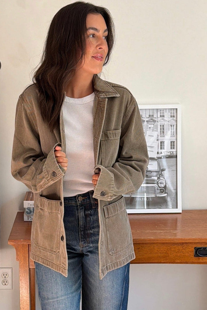 High Ridge Twill Studio Jacket - Almond Hill Wash