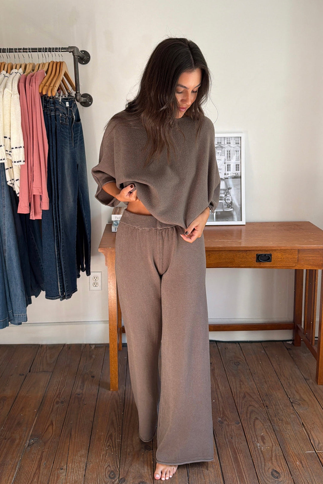 Kai Knit Pant - Mocha