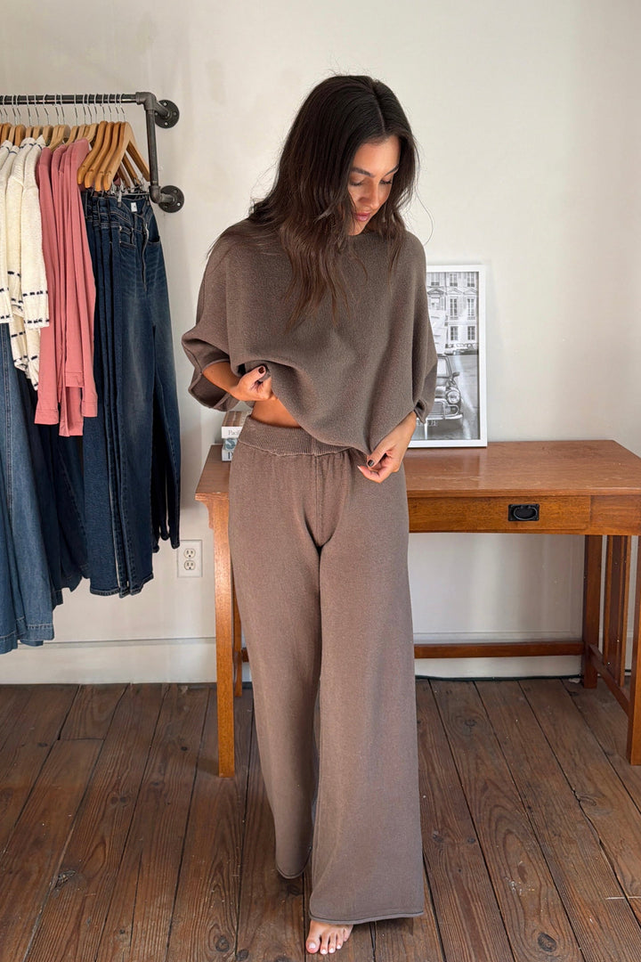 Kai Knit Pant - Mocha