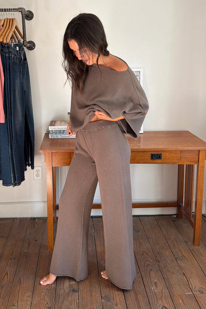 Kai Knit Pant - Mocha