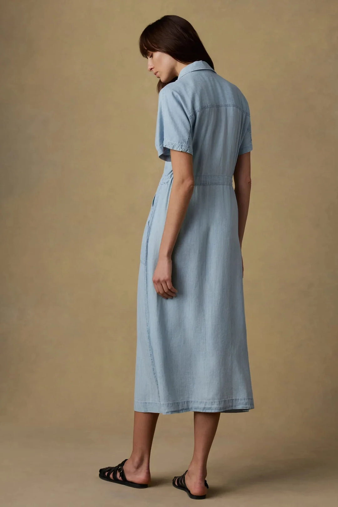 Tried & True Oakly Midi Dress - Arctic Sea Wash
