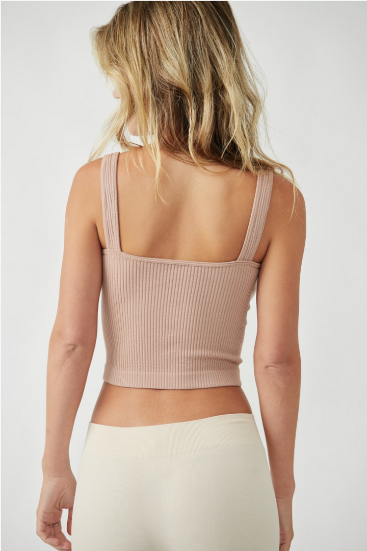 Solid Rib Brami - Almond