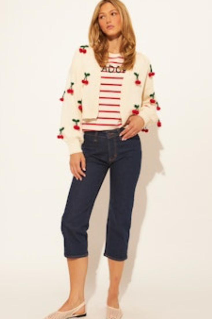 Ezra Cardigan - Cherry Pop – Rivet Collective