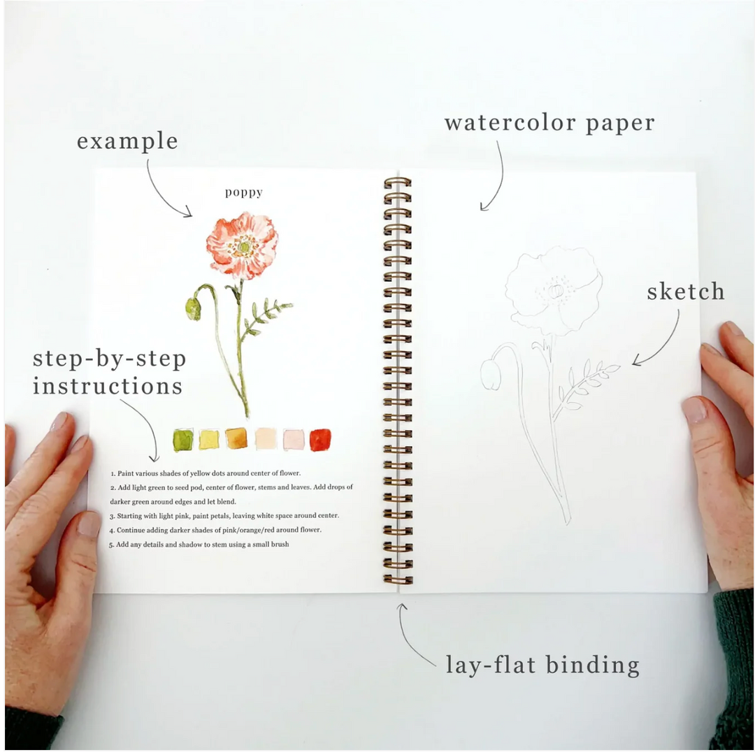Emily Lex Watercolor Workbook - Flowers