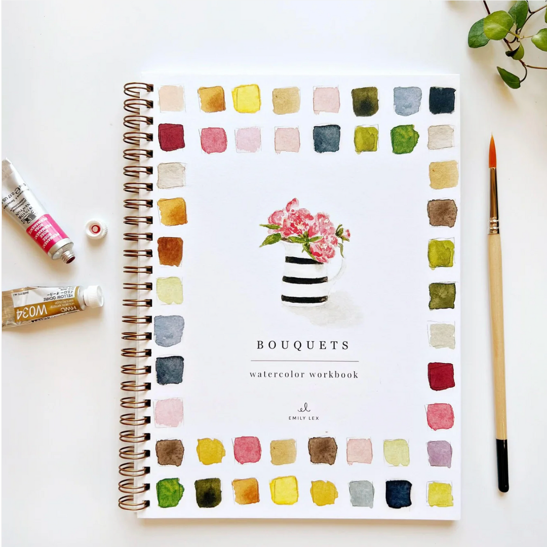 Emily Lex Watercolor Workbook - Bouquets