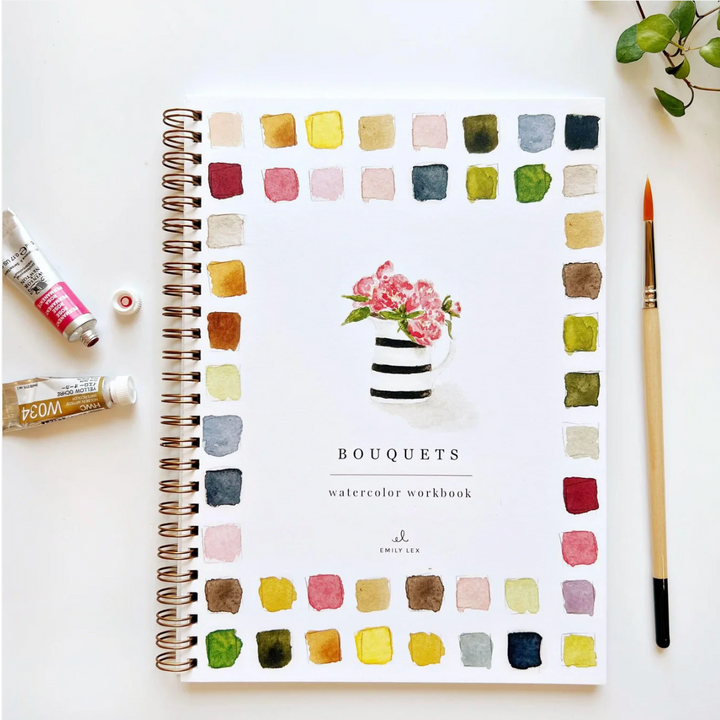 Emily Lex Watercolor Workbook - Bouquets