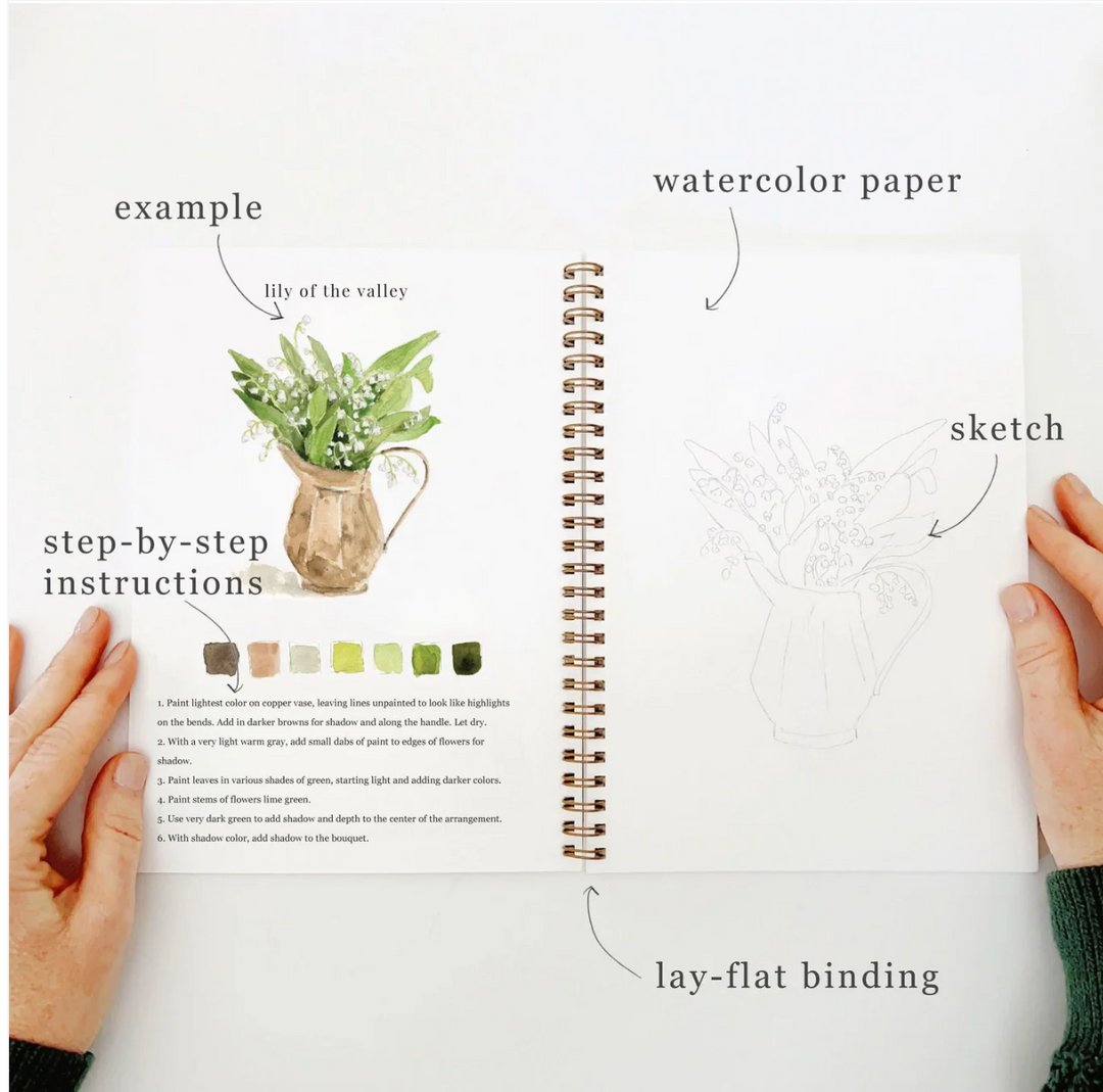 Emily Lex Watercolor Workbook - Bouquets
