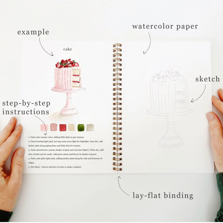 Emily Lex Watercolor Workbook - Baking