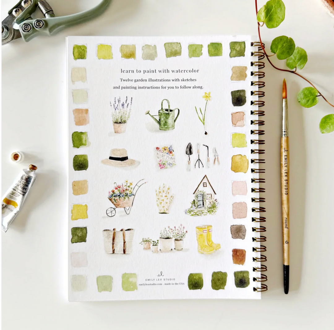 Emily Lex Watercolor Workbook - Garden