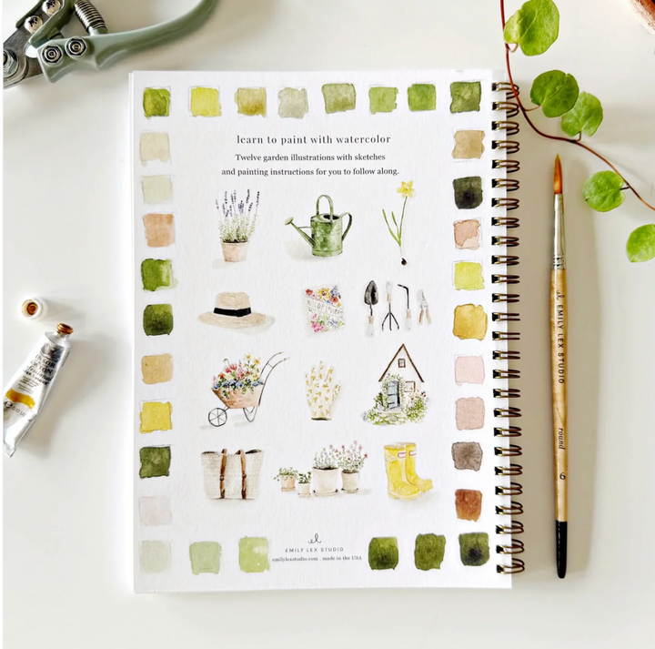 Emily Lex Watercolor Workbook - Garden