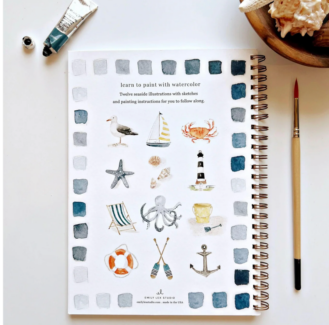 Emily Lex Watercolor Workbook - Seaside
