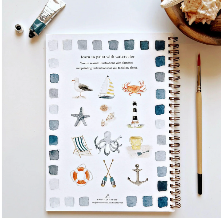 Emily Lex Watercolor Workbook - Seaside
