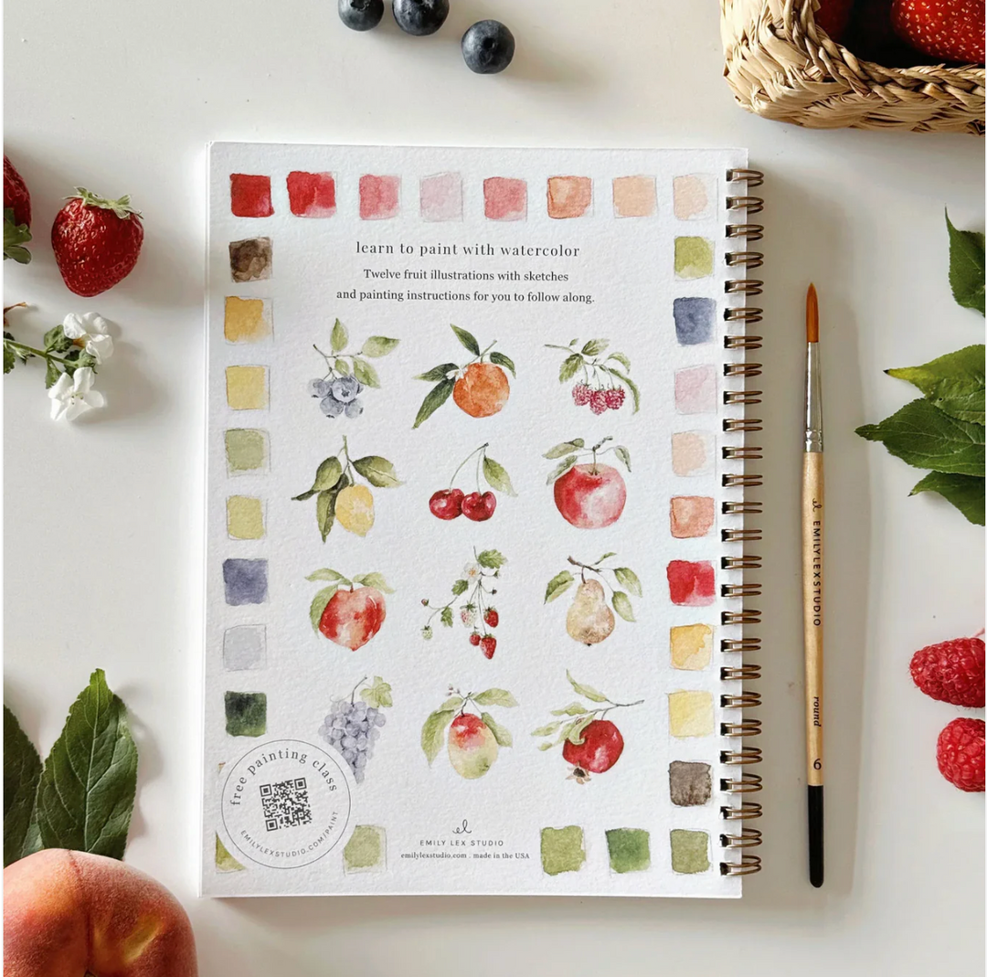 Emily Lex Watercolor Workbook - Fruit