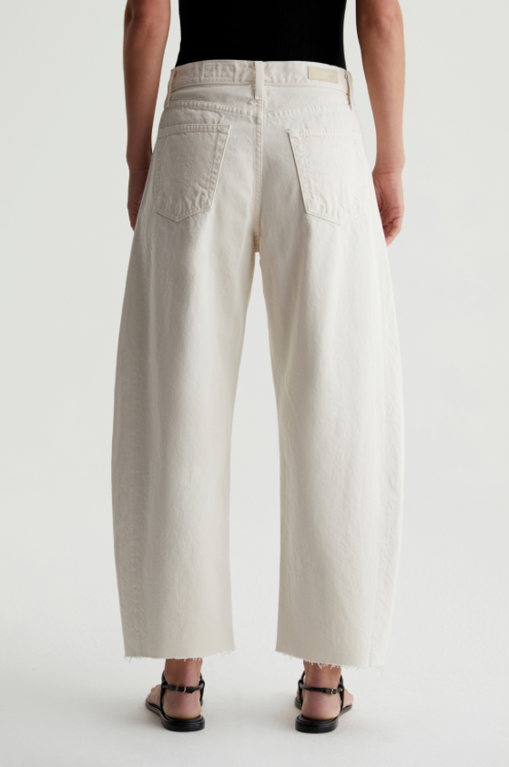 Hattie Crop High Rise Barrel - Opal Stone