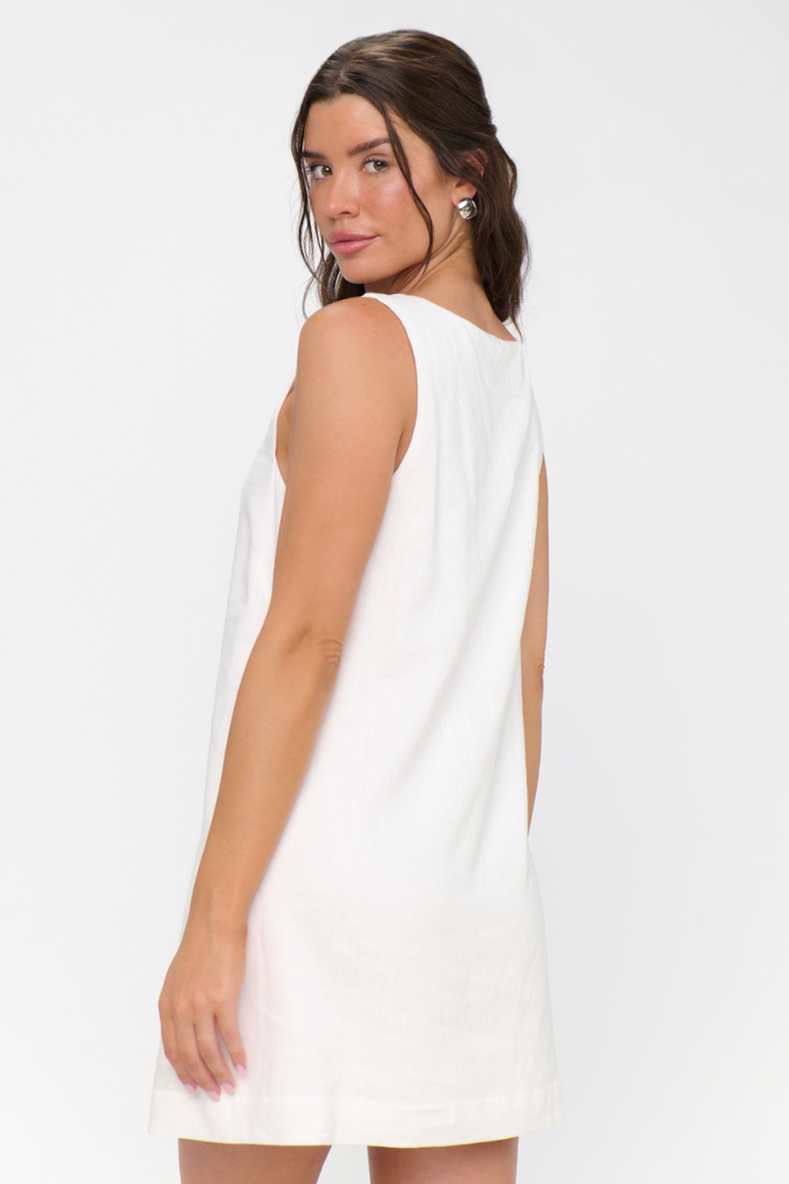 Everly Mini Dress - White