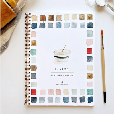Emily Lex Watercolor Workbook - Baking