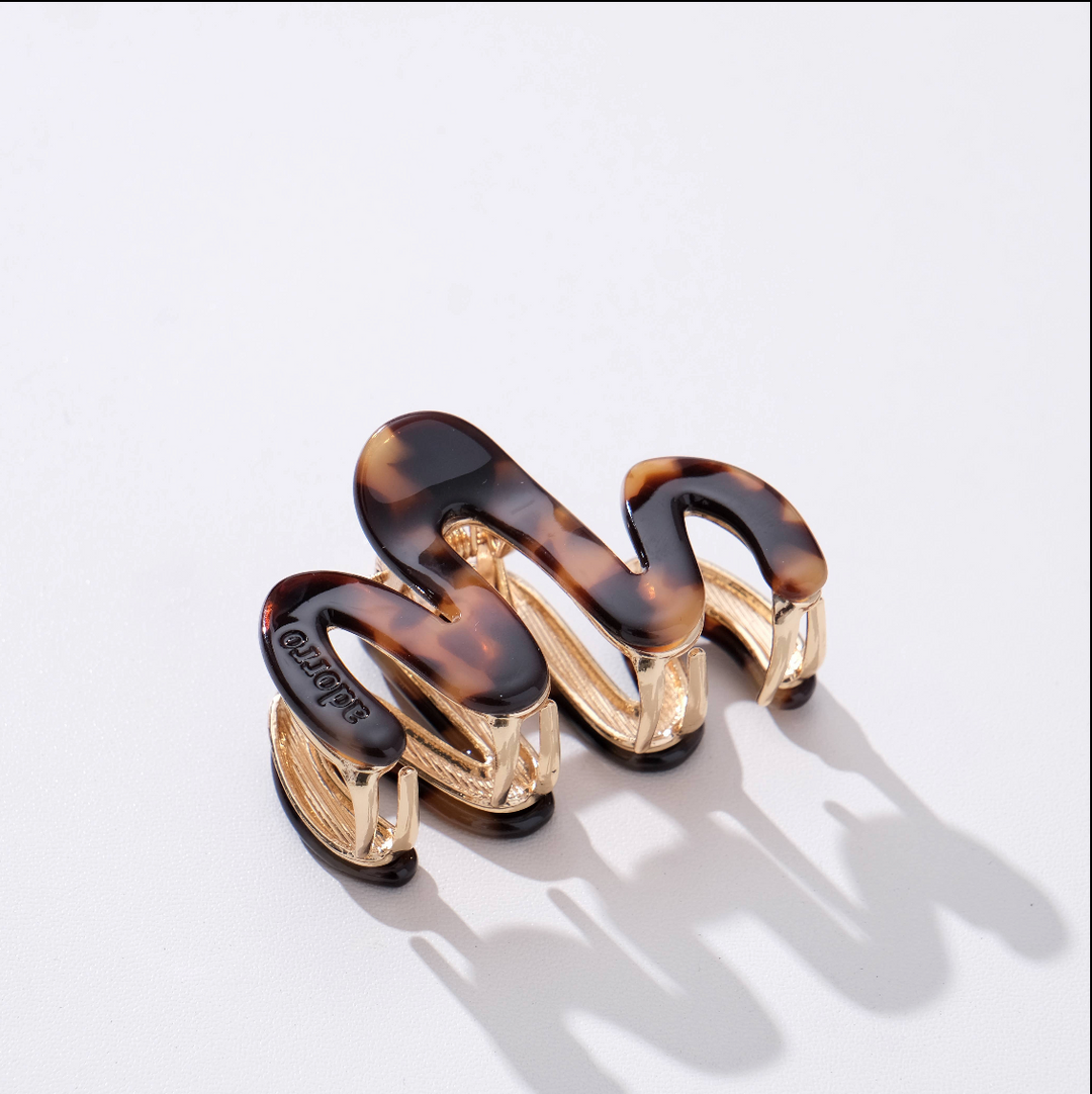 Mini Metal Squiggle Claw Clip