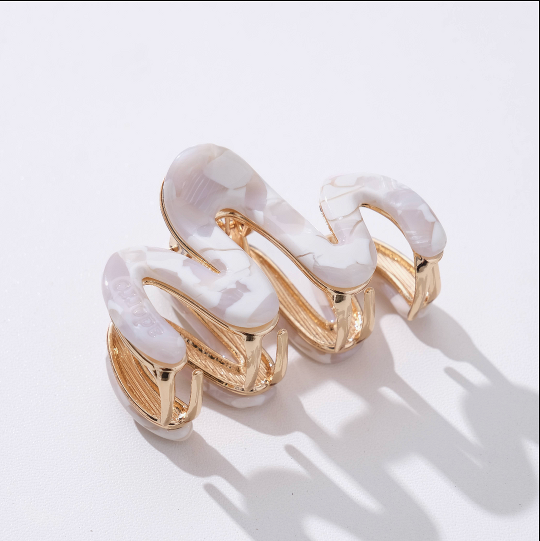 Mini Metal Squiggle Claw Clip