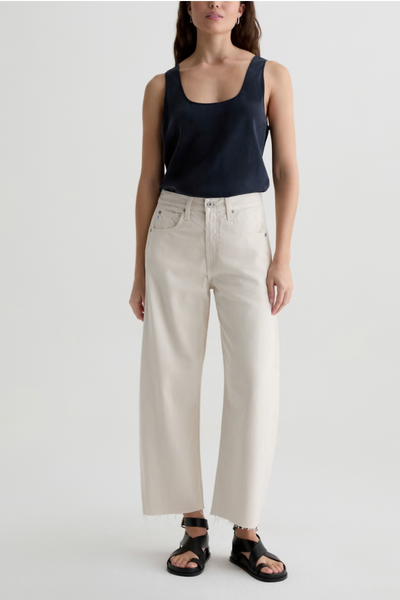 Hattie Crop High Rise Barrel - Opal Stone