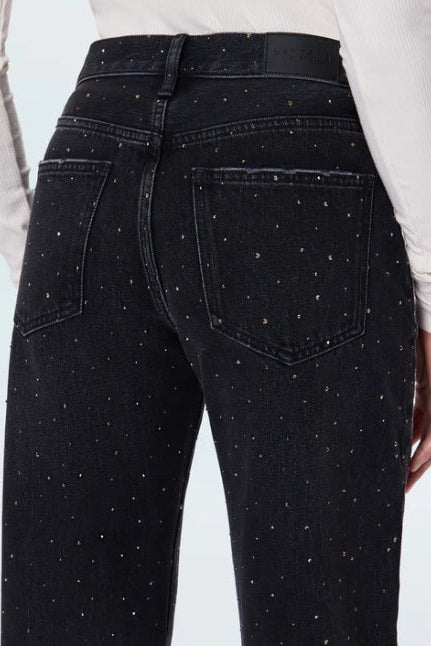 Lexi Mid Rise Bowed Straight Jean - Silver Screen