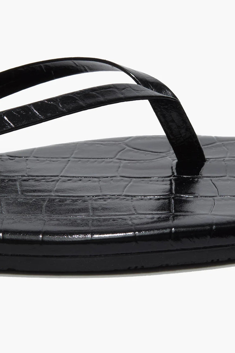 Square Toe Lily Sandal - Sable Croc