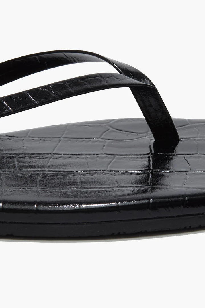 Square Toe Lily Sandal - Sable Croc