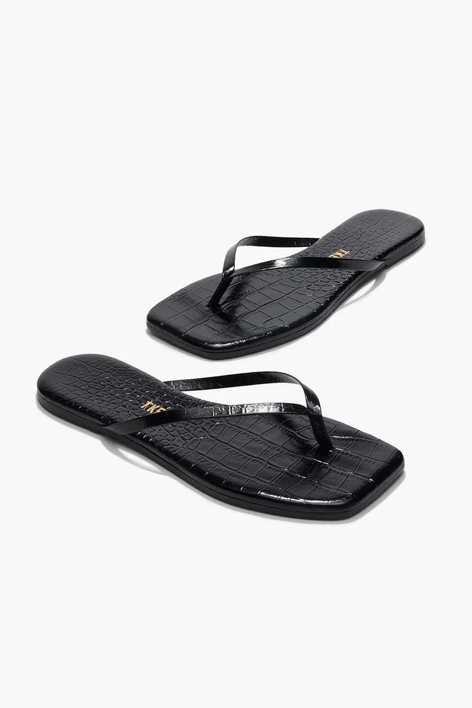 Square Toe Lily Sandal - Sable Croc – Rivet Collective