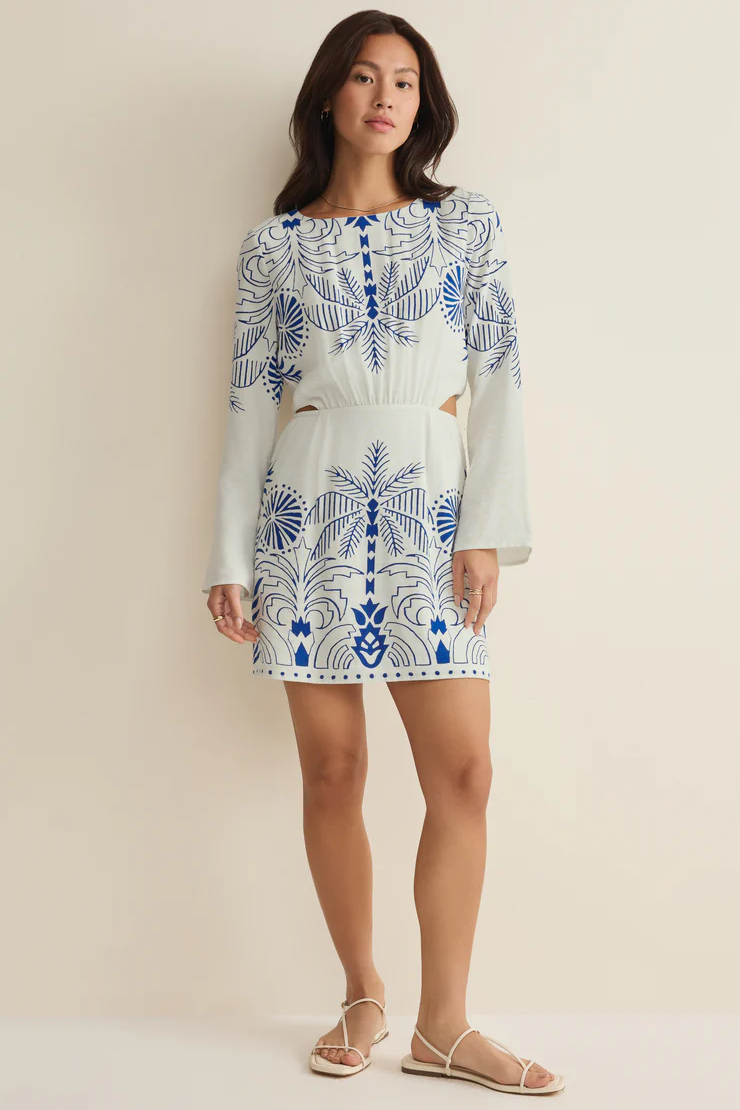 Mykonos Palm Mini Dress