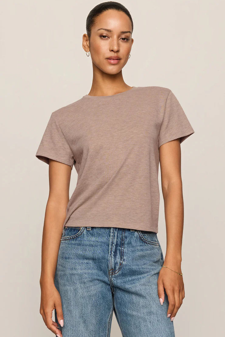 Tourist Airy Knit Tee - Heather Ash