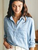 The Tried and True Chambray Shirt - Tried and True Stripe
